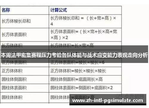 本周法甲密集赛程压力考验各队体能与战术应变能力表现走向分析